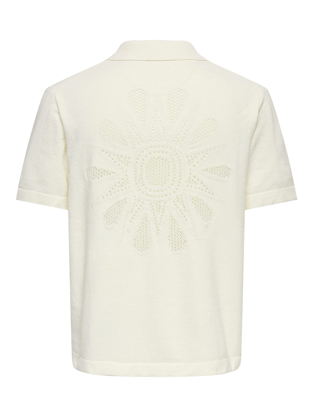 ONLY & SONS ONSJAM LIFE REG SS SHIRT KNIT – heren - Off-white