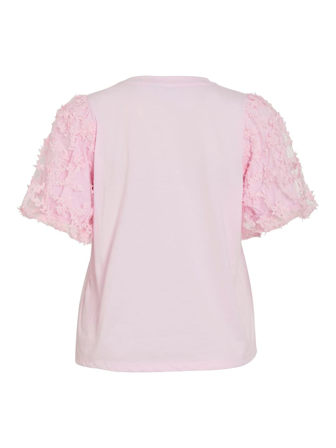 Vila VIONESCA O-NECK S/S TOP roze – dames top