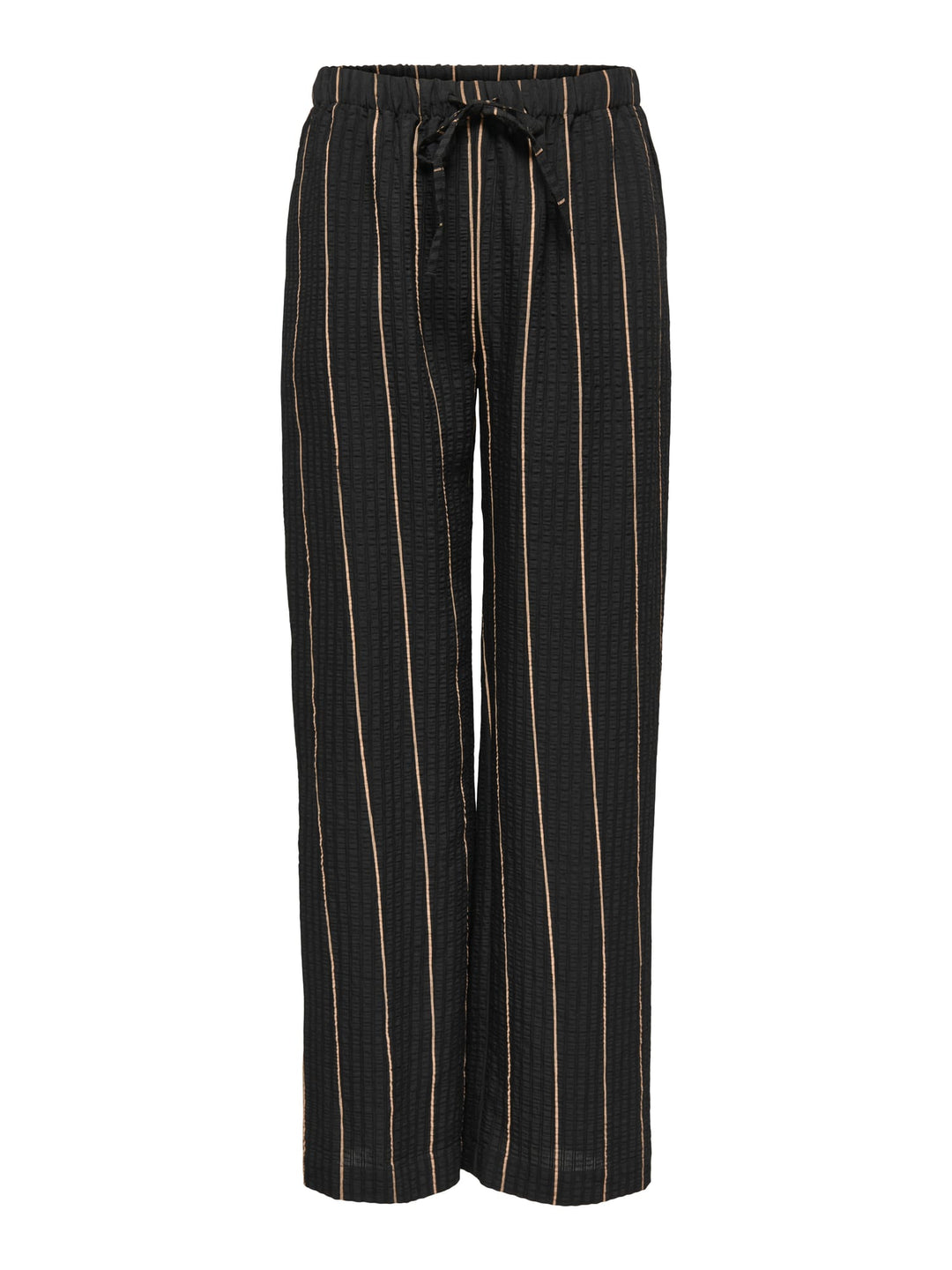 Jacqueline de Yong JDYAVA MW PULL UP PANT zwart dessin – damesbroek