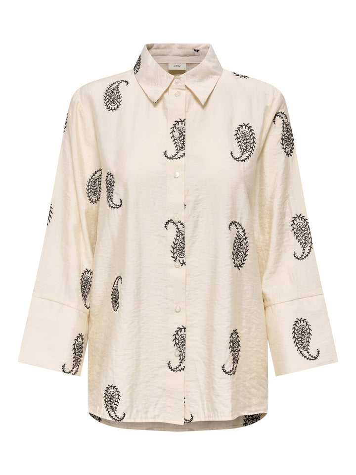 Jacqueline de Yong Thea blouse ecru dessin – dames