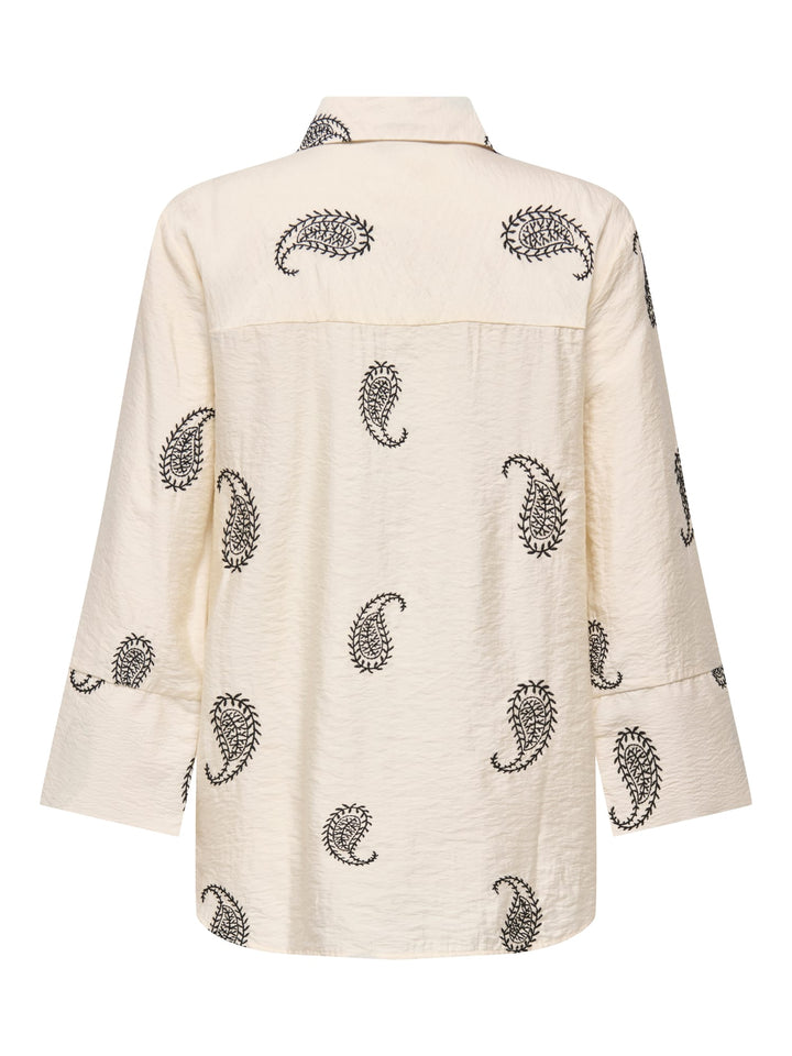 Jacqueline de Yong Thea blouse ecru dessin – dames