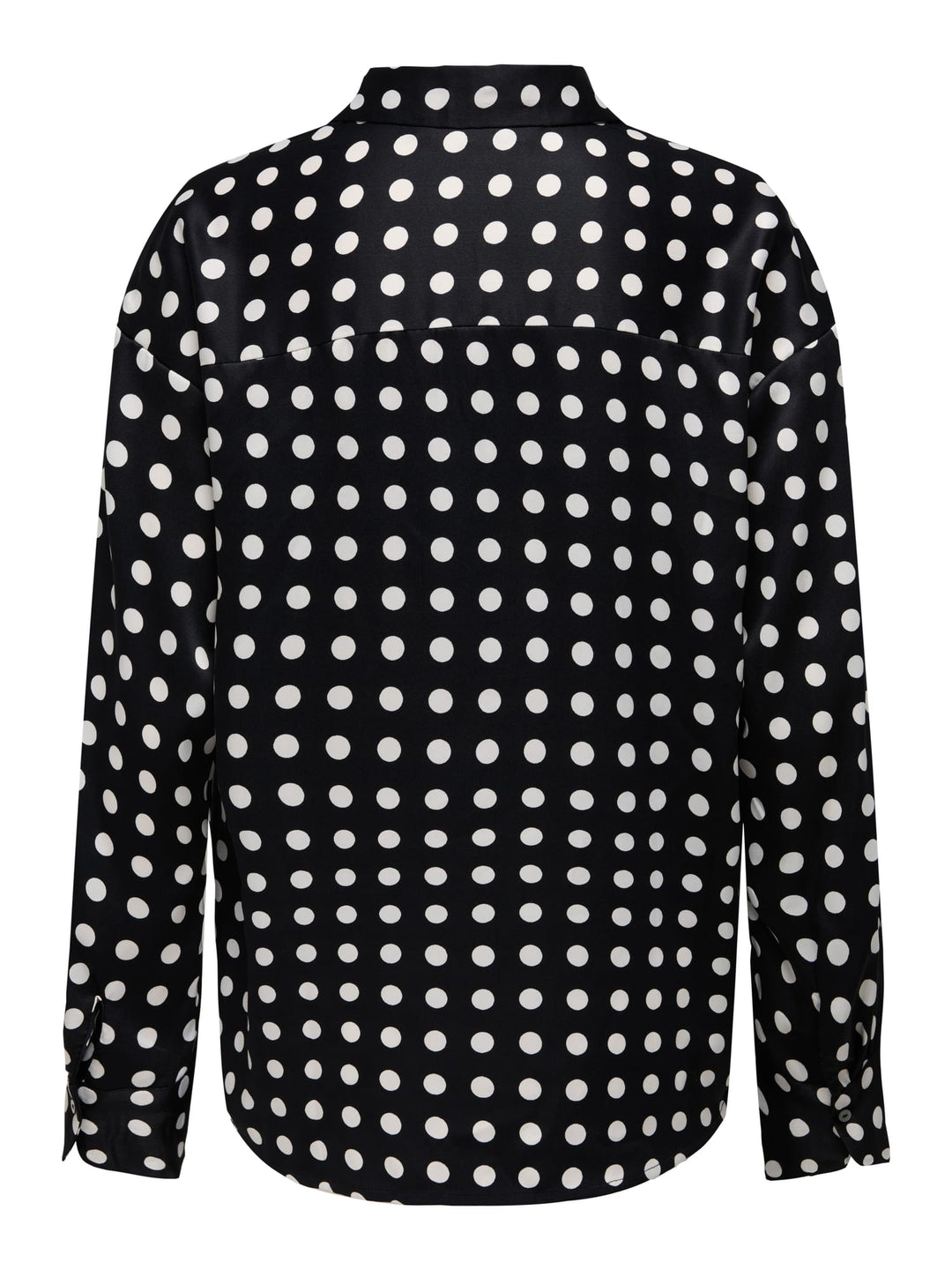 Only ONLLYDIA L/S SATIN SHIRT WVN – dames blouse zwart dessin
