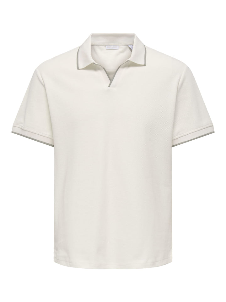 ONLY & SONS Aston polo ecru – heren