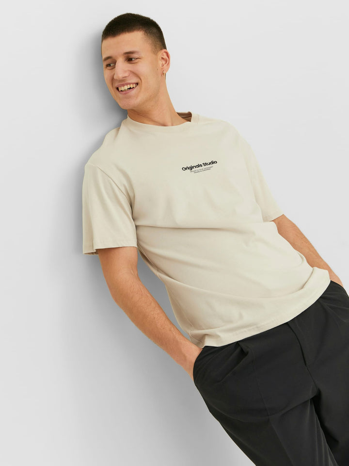 Jack & Jones JORVESTERBRO T-shirt beige – heren