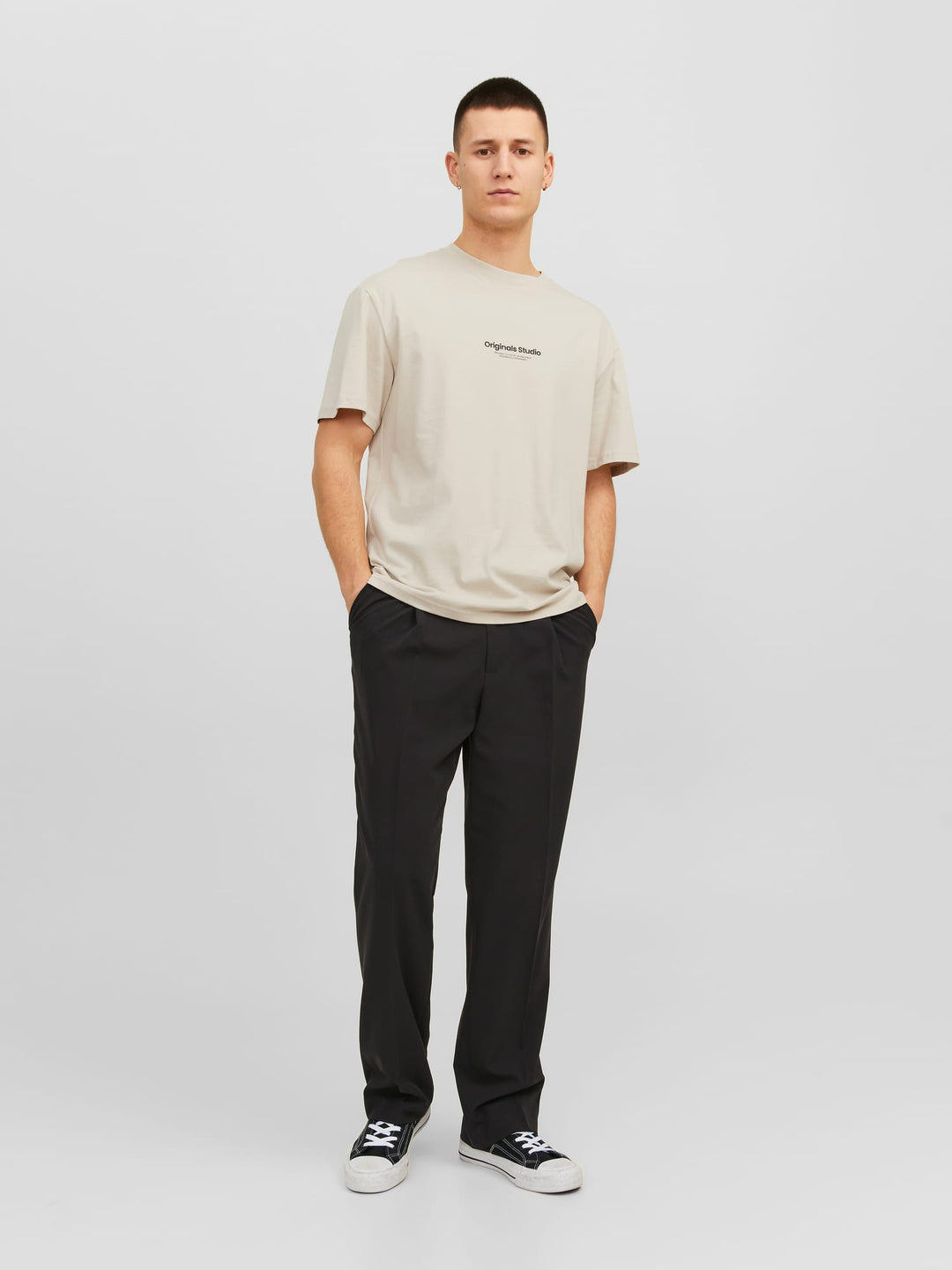 Jack & Jones JORVESTERBRO T-shirt beige – heren