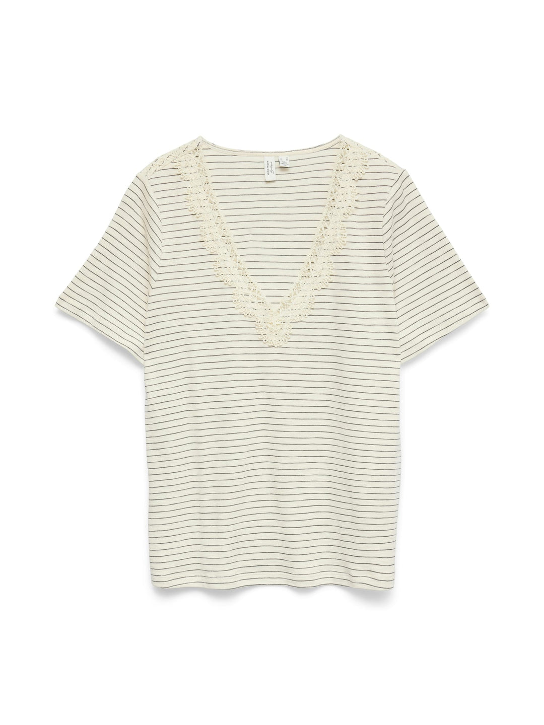 VERO MODA Karoline T-shirt dames ecru dessin