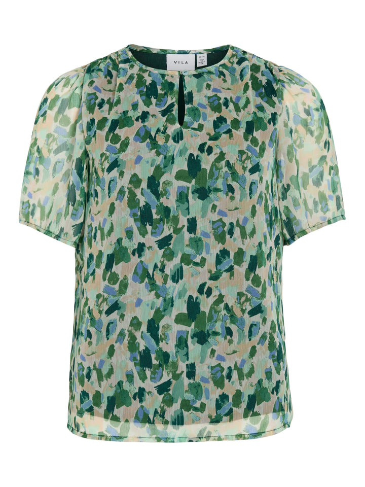 Vila Emma tuniek top groen dessin – dames