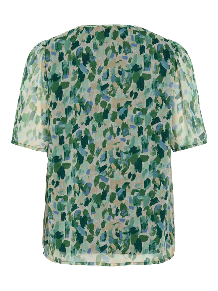 Vila 14116157 Emma tuniek top groen dessin