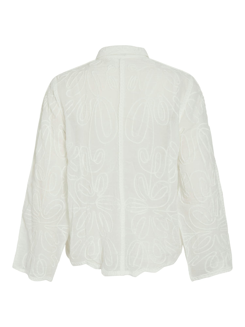 Vila 14114498 Oliana blouse l/m dames wit