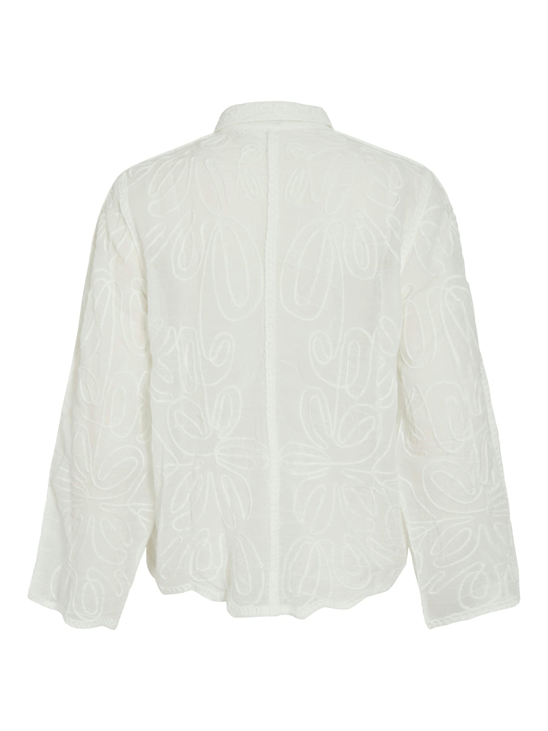 Vila 14114498 Oliana blouse l/m dames wit
