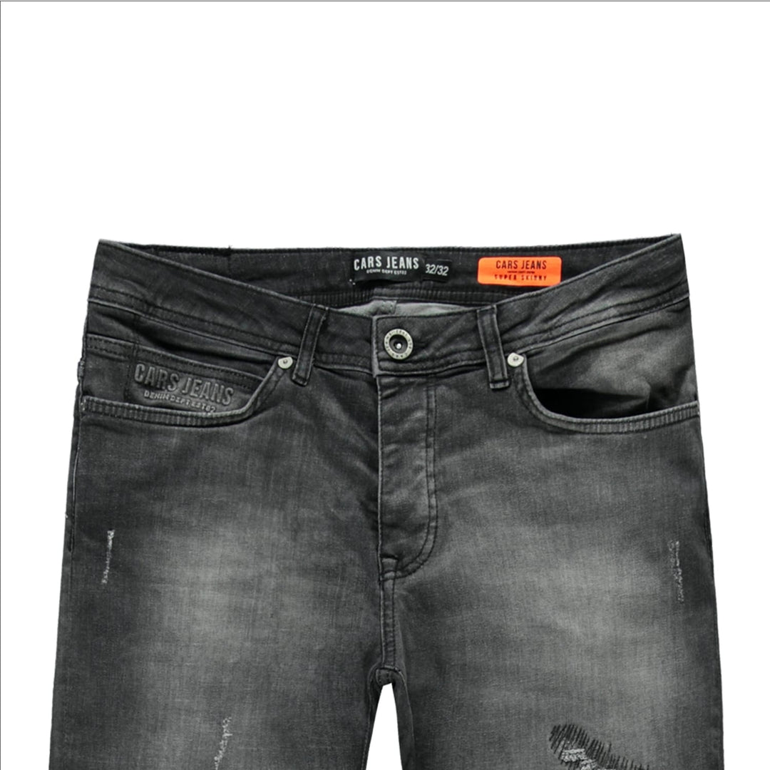 Cars men jeans Aron super skinny fit - heren - Black Denim - L32