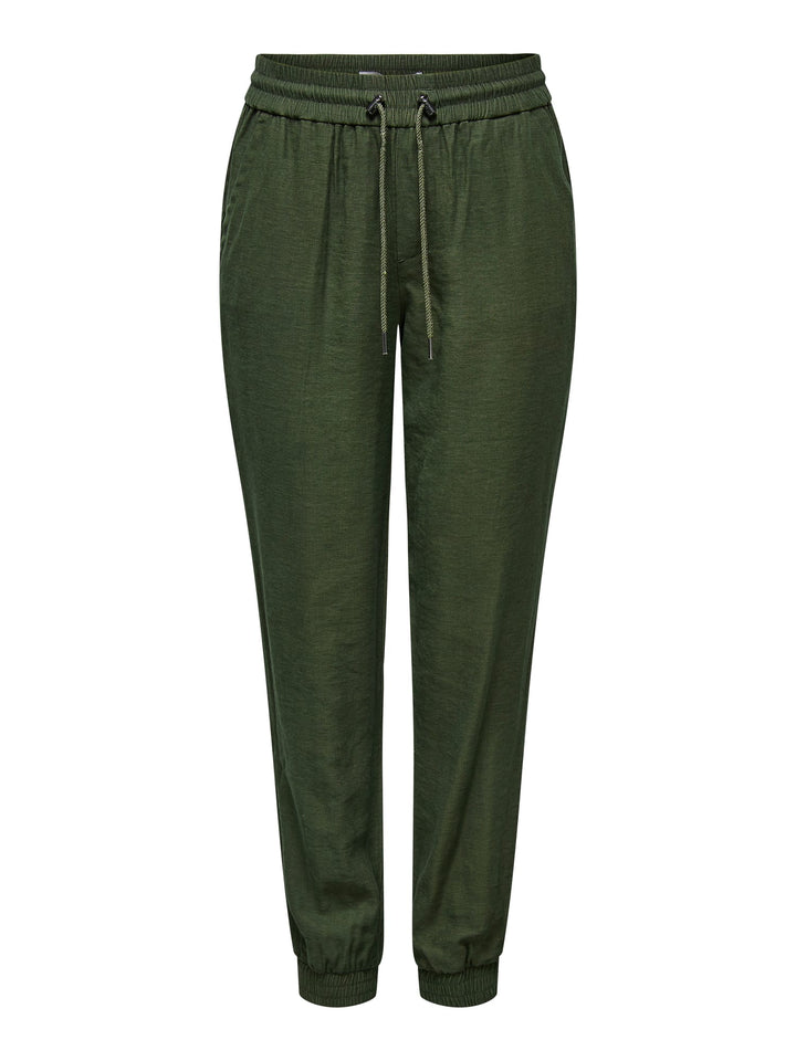 Only Kelda-emery broek donkergroen – dames - L34