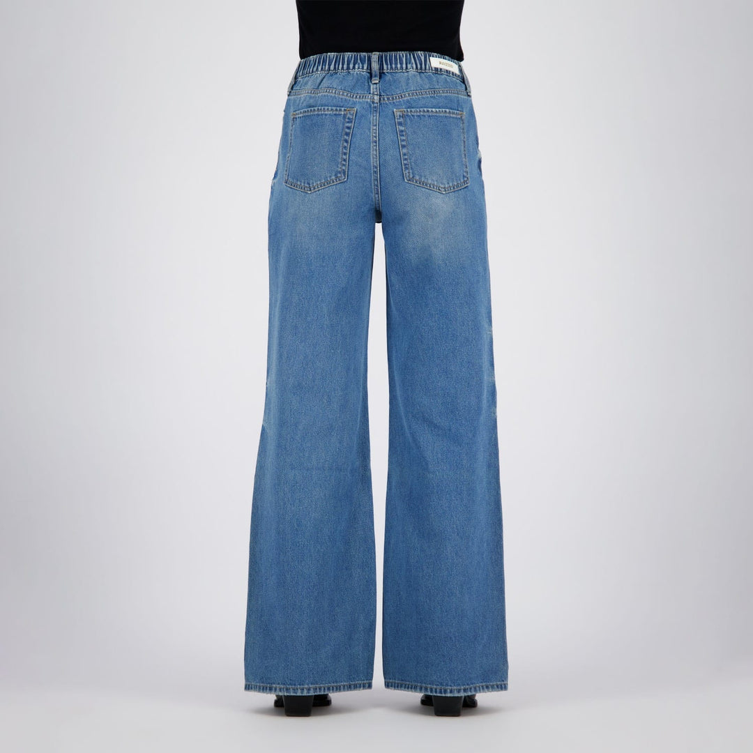 raizzed R225AW420127 jeans bootcut flare fit blue denim - L32