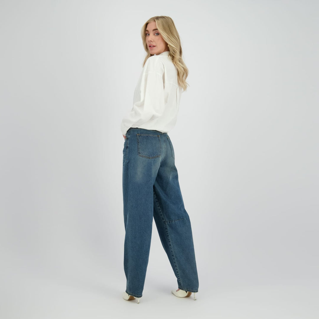Raizzed Relaxed Jeans Raven – dames jeans loose fit - Blue Denim - L30