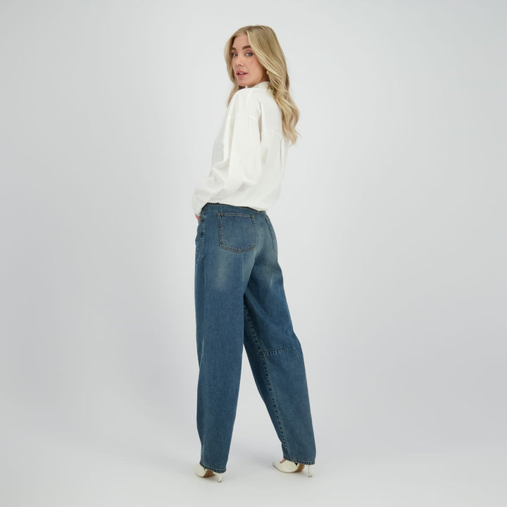 raizzed R225AW420035 jeans loose fit dames blue denim - L30