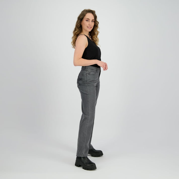 Raizzed Straight Jeans Star grey denim – dames - L32