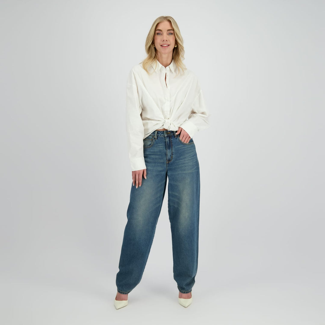 raizzed R225AW420035 jeans loose fit dames blue denim - L30