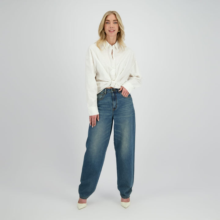 raizzed R225AW420035 jeans loose fit dames blue denim - L30