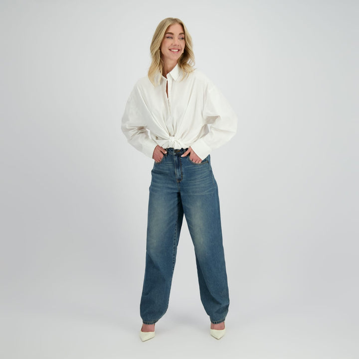 Raizzed Relaxed Jeans Raven – dames jeans loose fit - Blue Denim - L30