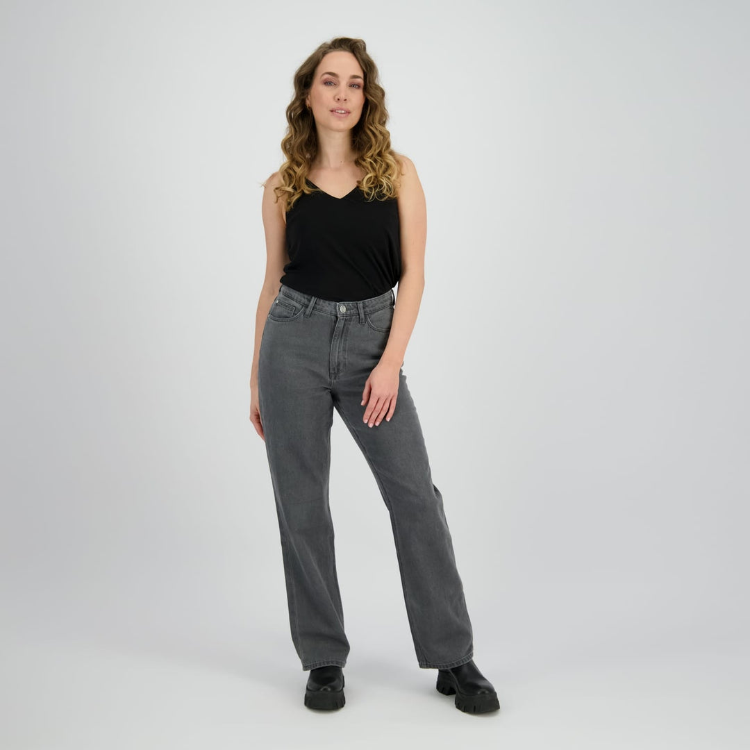 Raizzed Straight Jeans Star grey denim – dames - L32