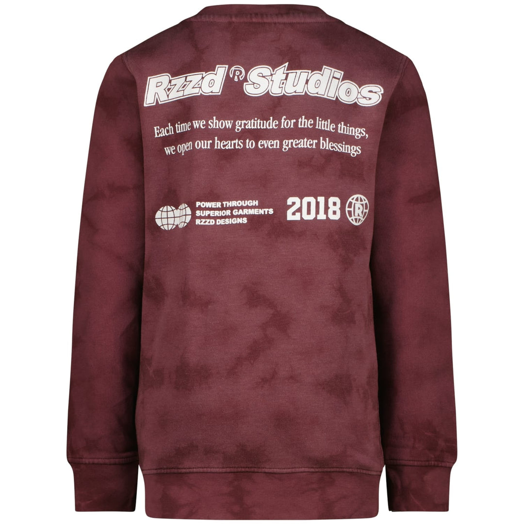 Raizzed r225KB340102 sweater jongens aubergine