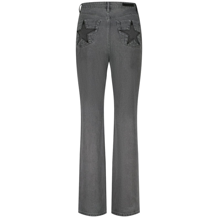 Raizzed Straight Jeans Star grey denim – dames - L32