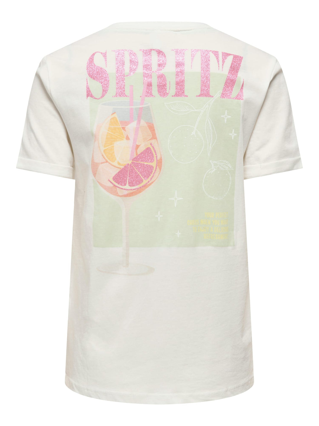 Only Kira t-shirt off-white – dames