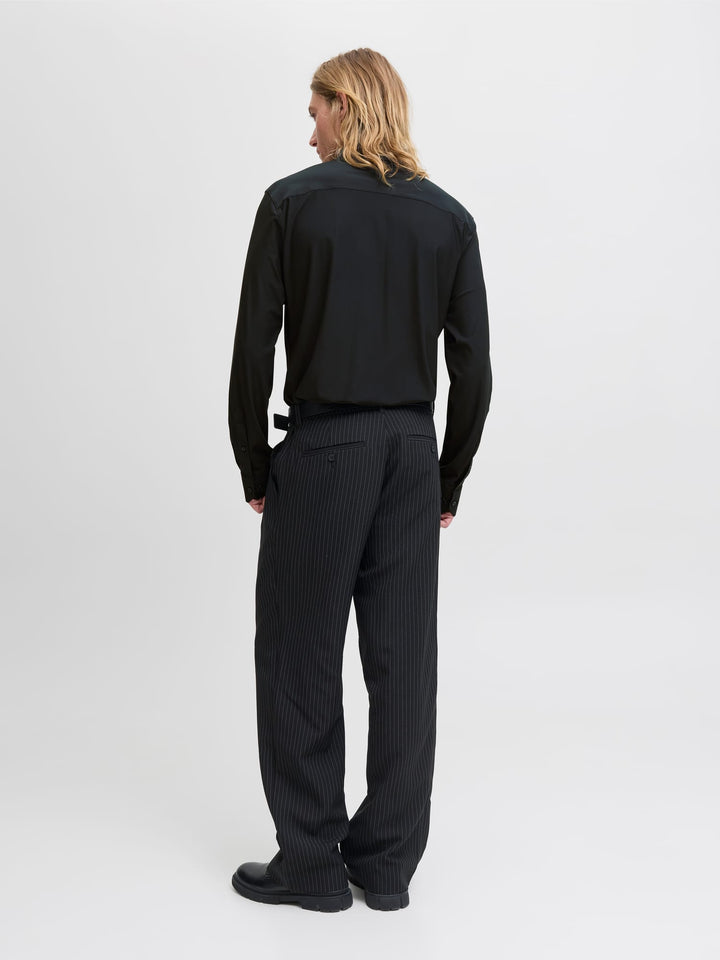 Jack &amp; Jones 12282199 Blaactive overhemd l/m zwart – heren