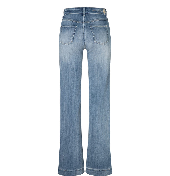 MAC women jeans low croth-baggy fit – dames - Blue Denim - L34