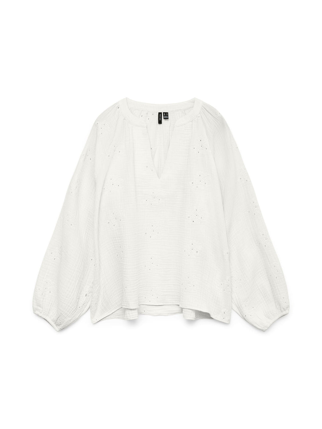 VERO MODA Natali top l/m dames – off-white