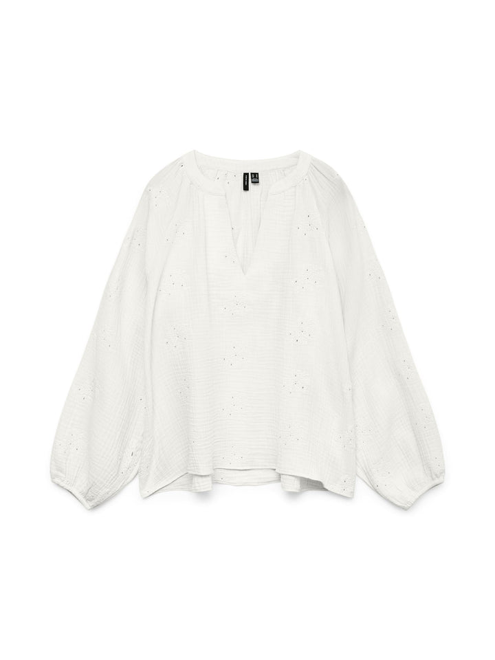 VERO MODA 10342739 Natali top l/m dames off-white