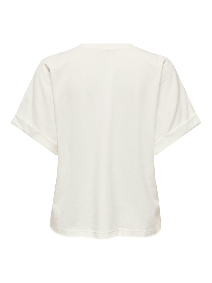 Only 15378313 Minna t-shirt off-white – dames