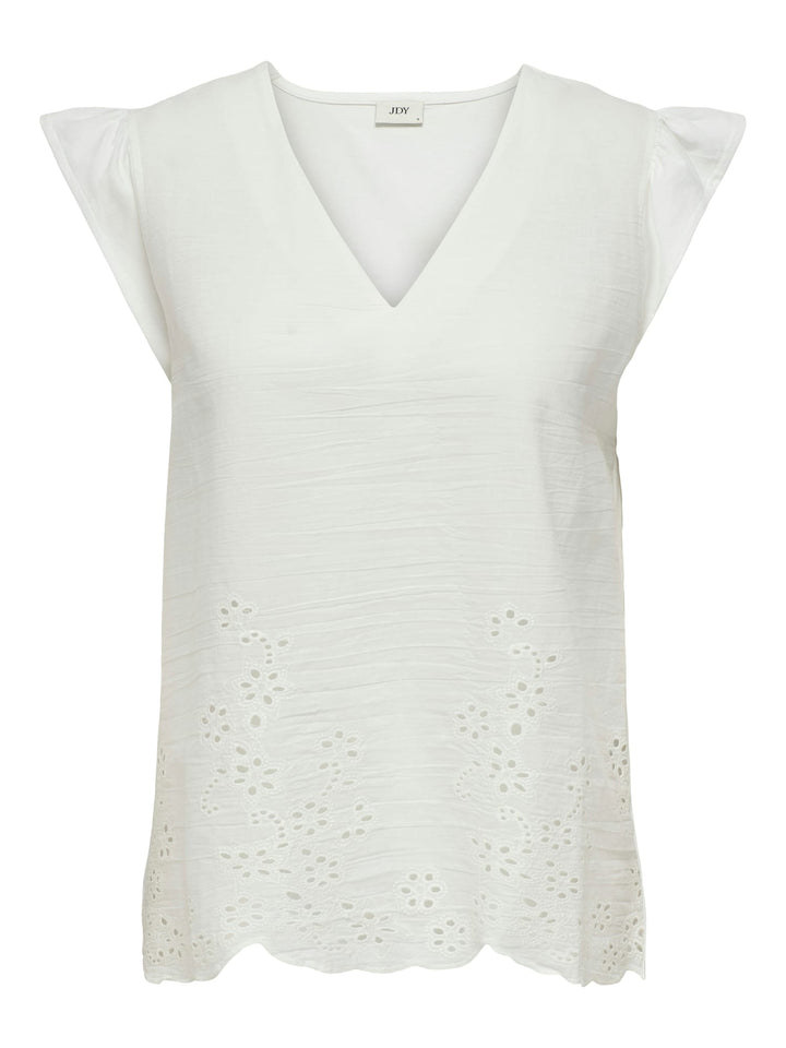 Jacqueline de Yong Ysta top off-white – dames