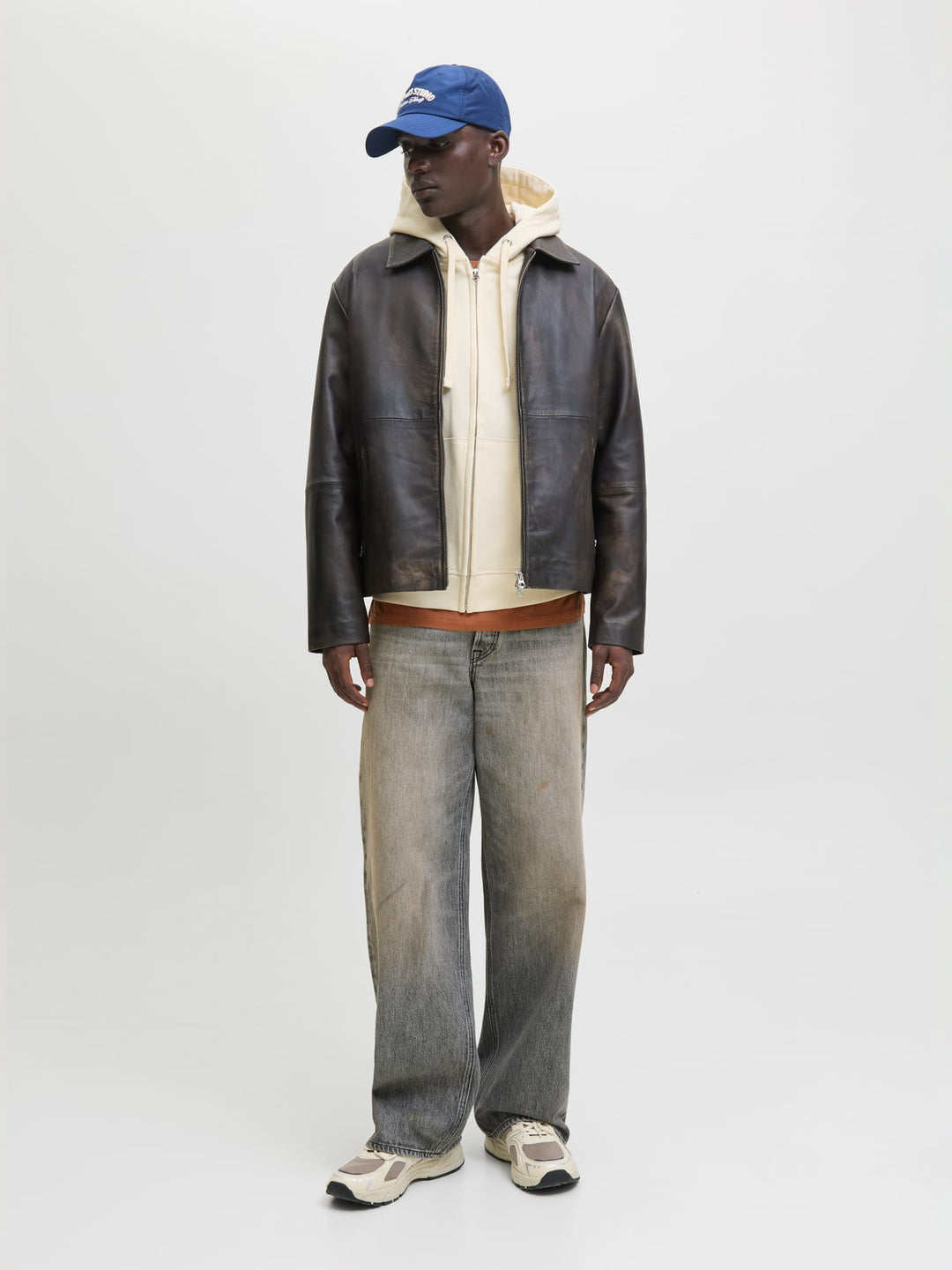 Jack & Jones Norrebro vest sweat heren - ecru