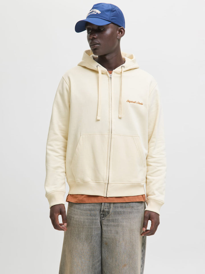 Jack & Jones Norrebro vest sweat heren - ecru
