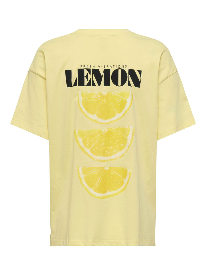 Only 15346761 Vivvi t-shirt k/m dames geel