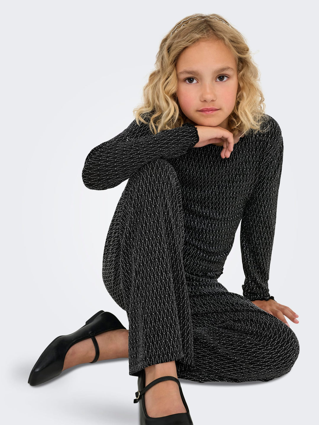 kids only 15331425 Queen lange broek zwart dessin