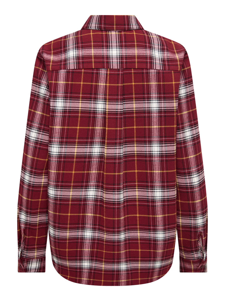 Only blouse l/m dames rood dessin