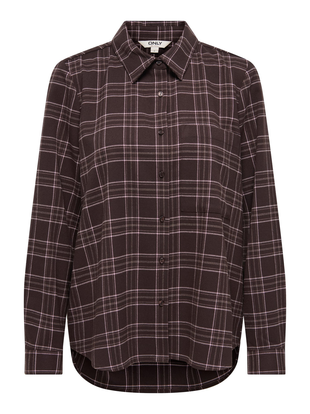 Only blouse l/m dames bruin dessin