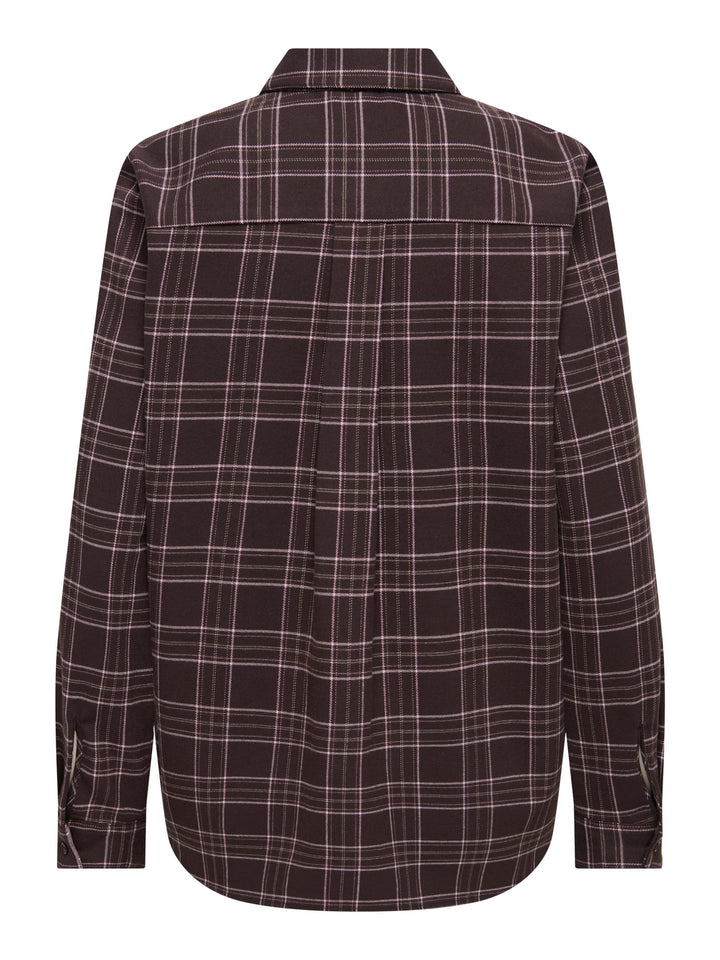 Only blouse l/m dames bruin dessin