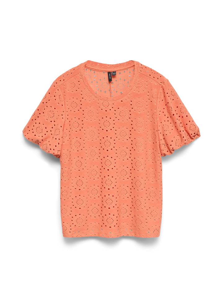 VERO MODA 10344368 Tassa T-shirt koraal rood