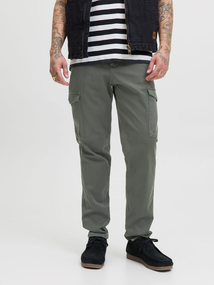Jack & Jones cargobroek donkergroen – heren - L32