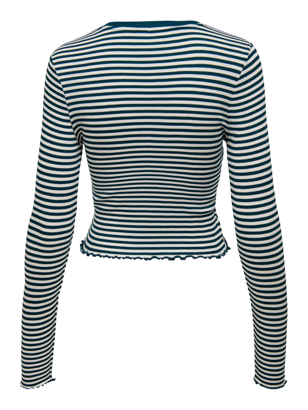 Only Newmaja cropped t-shirt – dames - Bruin Dessin