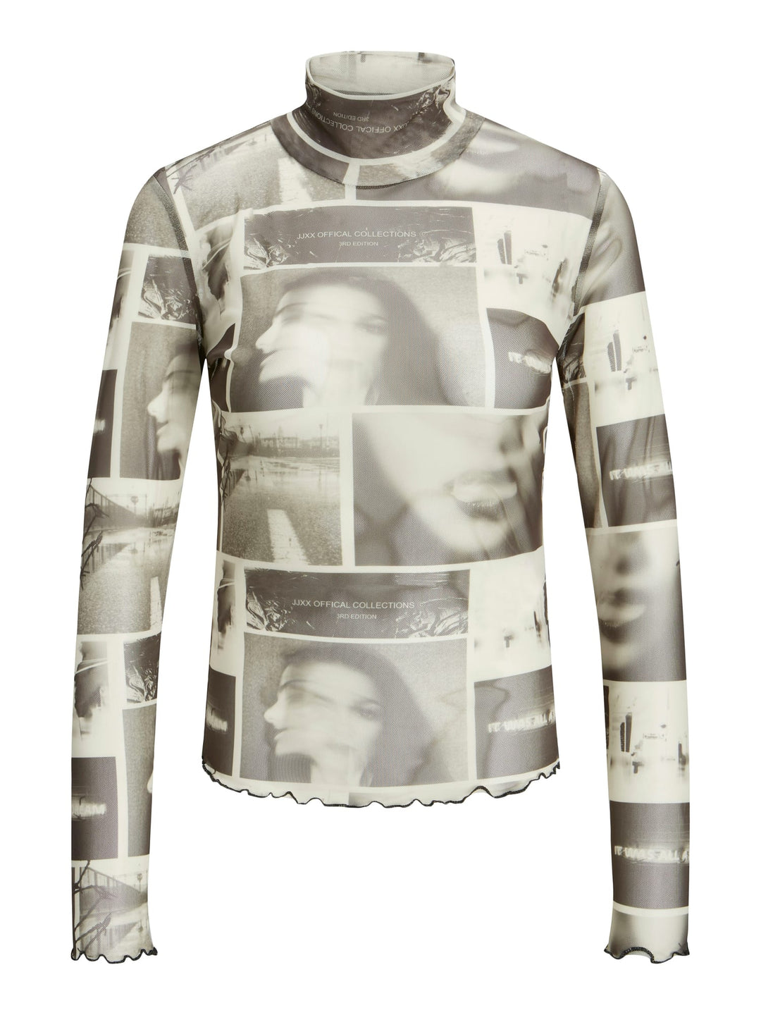 JJXX 12218696 Maui t-shirt l/m dames groen dessin