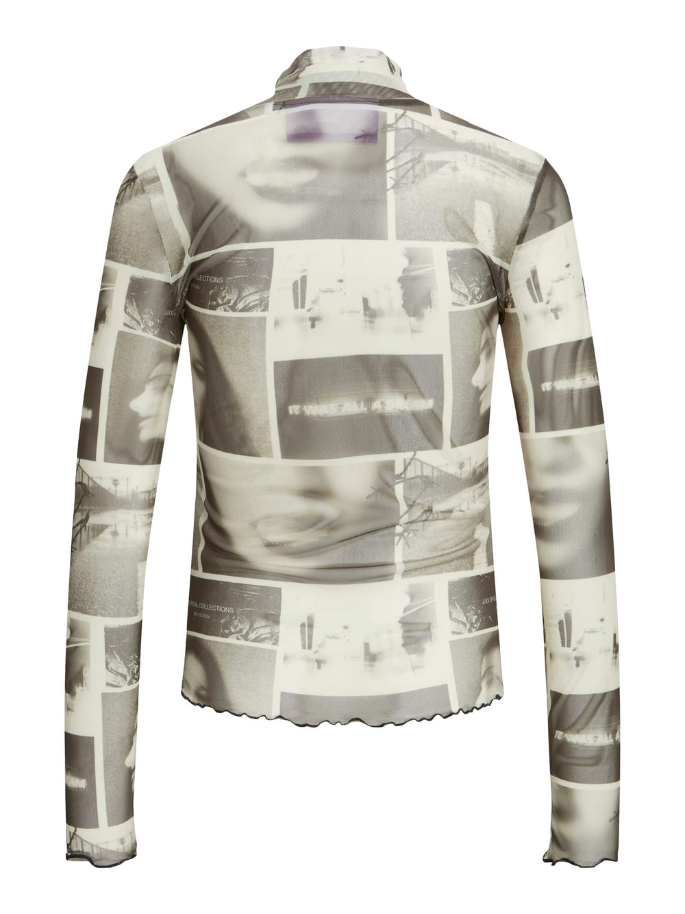 JJXX Maui t-shirt l/m dames – groen dessin
