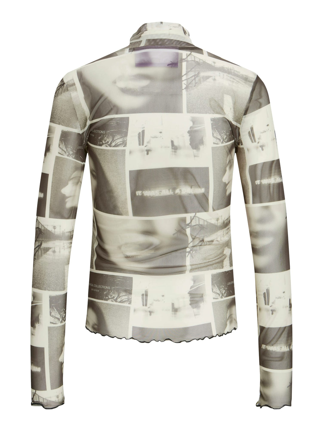 JJXX Maui t-shirt l/m dames – groen dessin