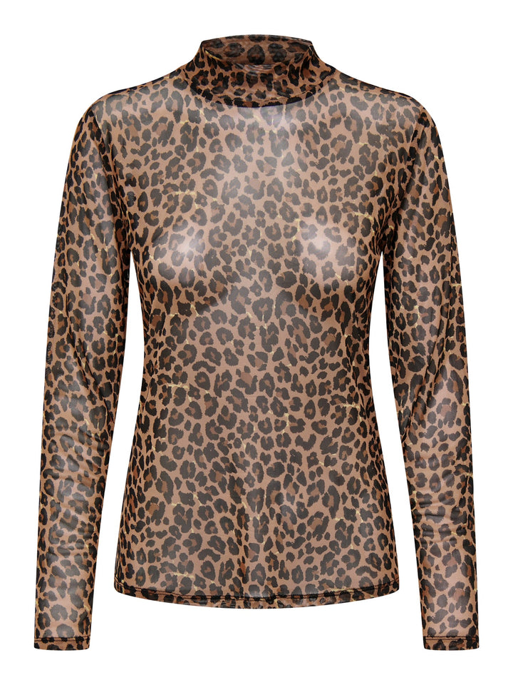 Jacqueline de Yong Penelope top bruin dessin – dames