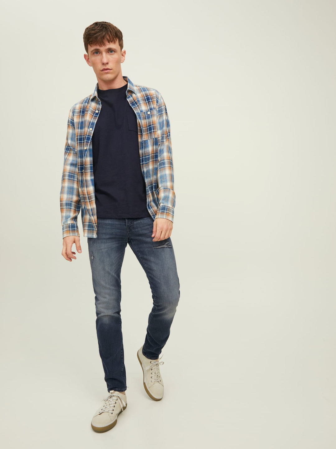 Jack & Jones Glenn jeans slim fit heren – blue denim - L32