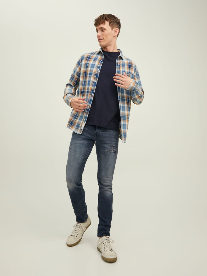 Jack & Jones Glenn jeans slim fit heren – blue denim - L32