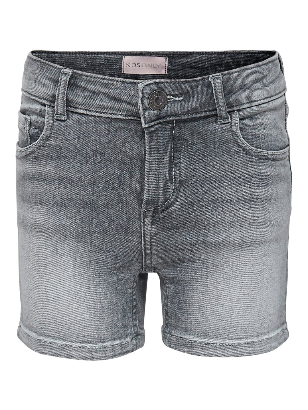 Kids Only KONMILA HW shorts grey denim – meisjes